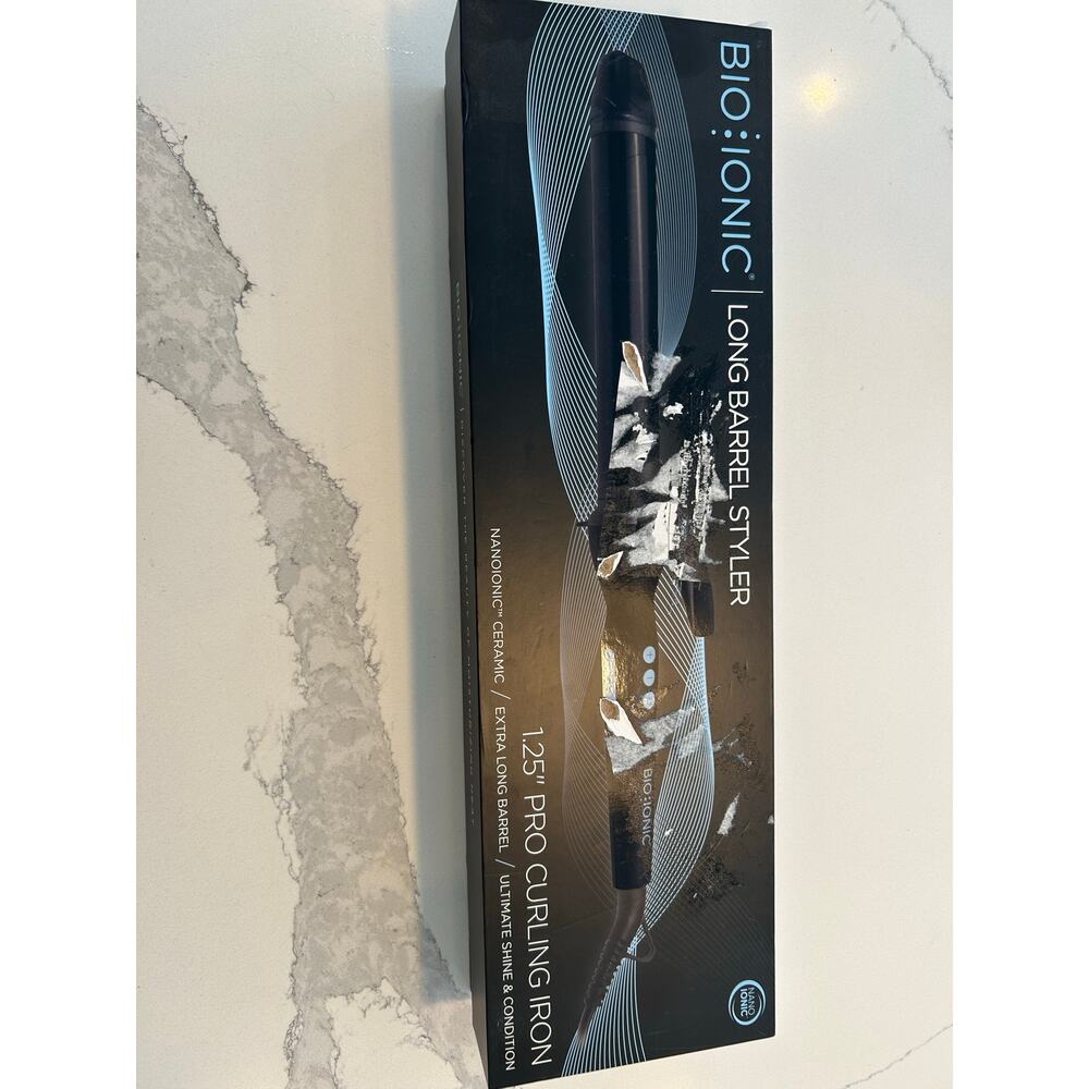 Bio Ionic Long Barrel Curling Iron 1.25 Inch Pro Styler for Loose Waves - Picture 4 of 8